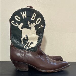 Rocketbuster Boots Brown and Black Cowboy Boots size